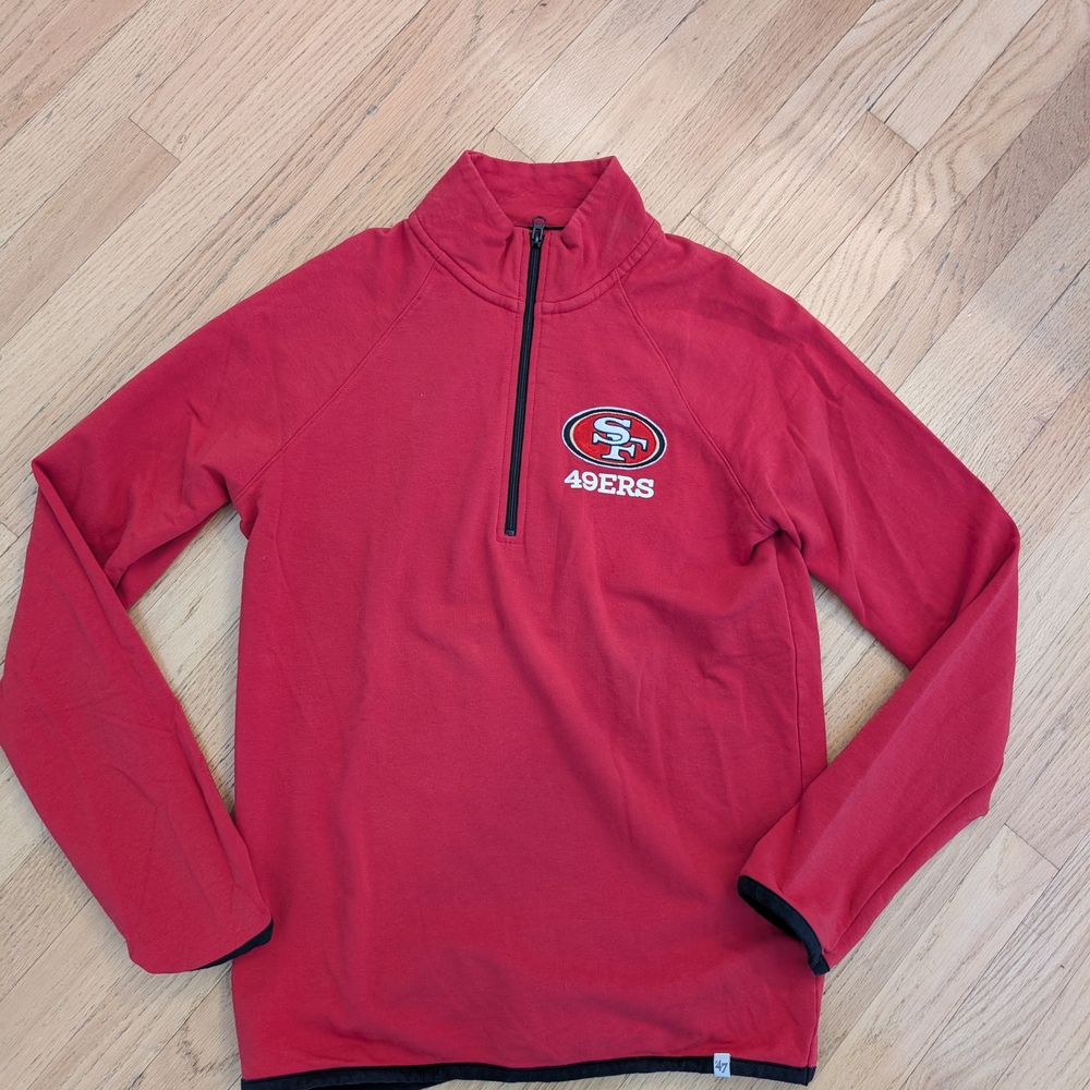 San Francisco 49ers NFL Quarter-Zip Pullover